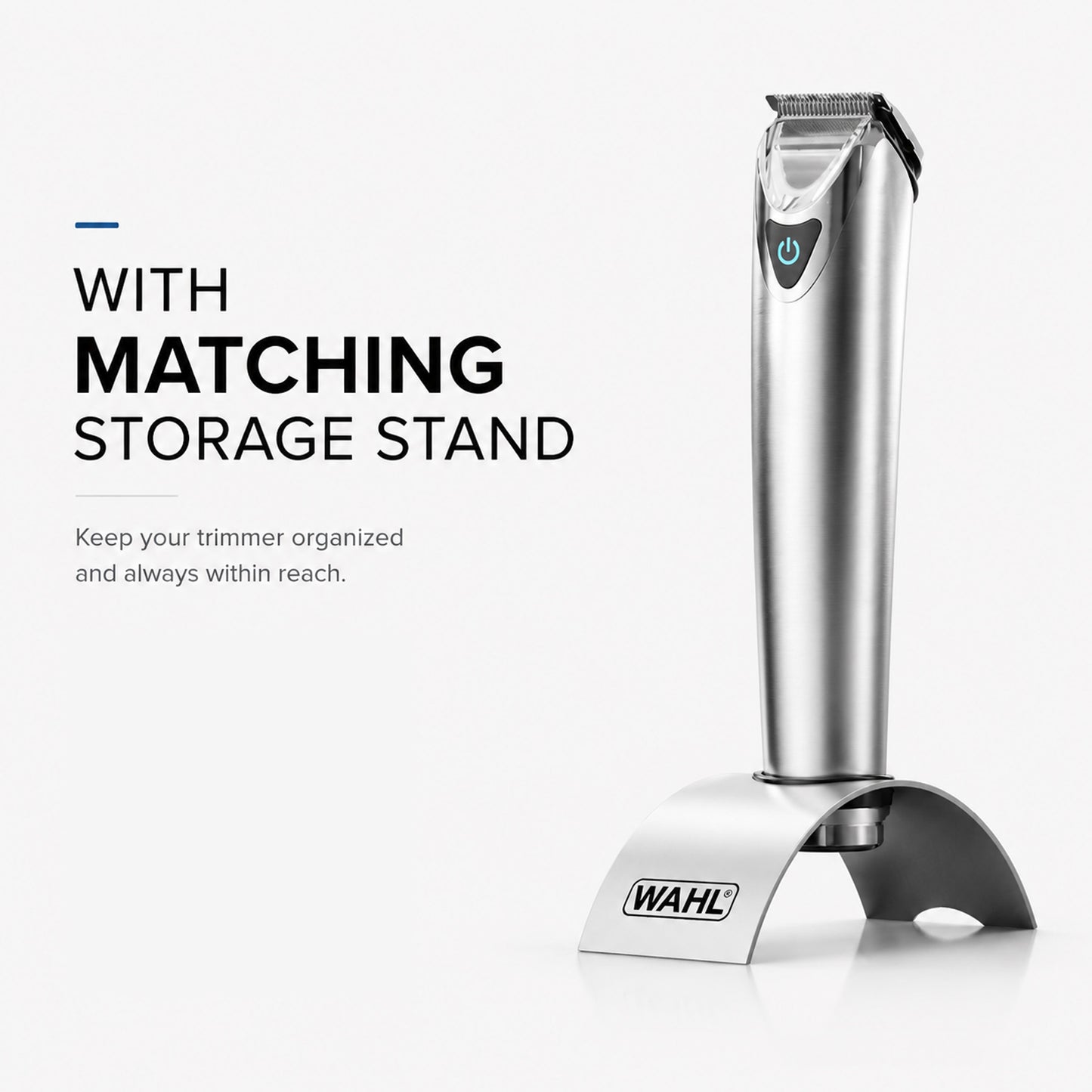 WAHL Lithium Ion Stainless Steel Grooming Kit, Rechargeable Trimmer, Ear and nose attachments, Body detailer for multi grooming, 4 Combs for different grooming lengths, 6 hours Run Time