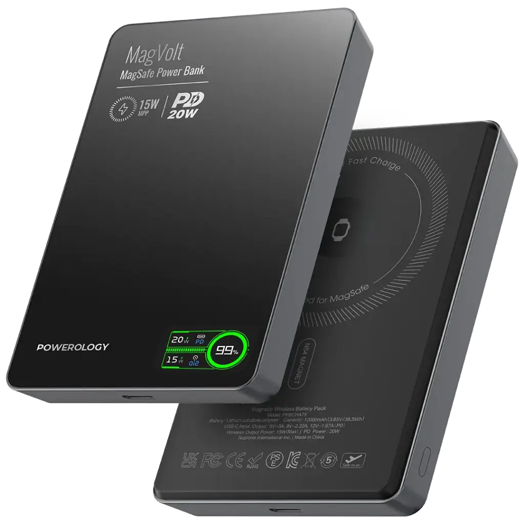 Powerology MagVolt 10000mAh Magnetic Power Bank