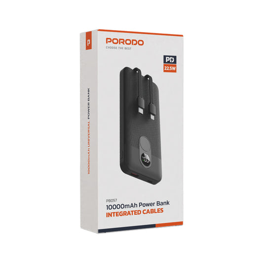 Porodo 10000mAh  Powerbank 2xType-C, USB A & C