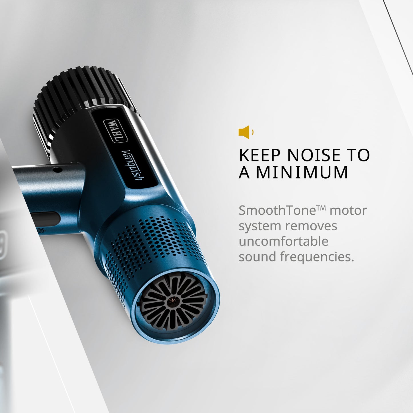 Wahl Vanquish Hair Dryer, Lightweight, LED Display, Quiet, Professional 3 Attachments, Powerful, Cool Drying, 3 Speed-Settings, Auto-Clean, Even Drying, Quick Dry