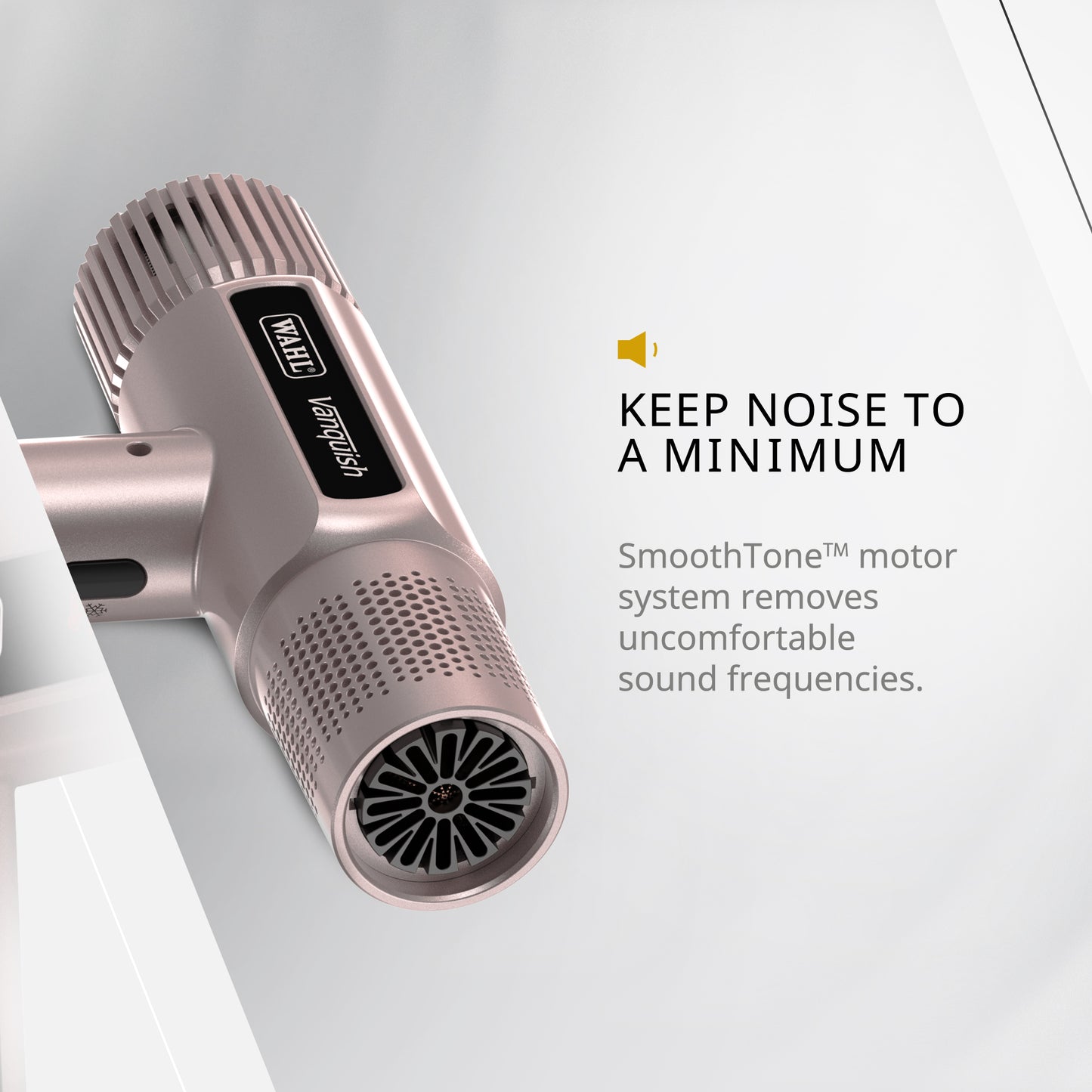 Wahl Vanquish Professional Hair Dryer - Fast Drying - With Magnetic Accessories and Diffuser - Rose Gold