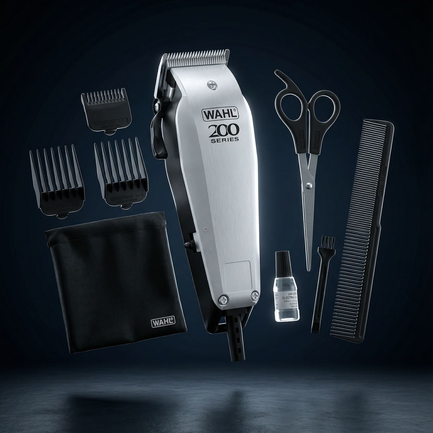 Home Pro 200 Series Haircutting Kit – 9-Piece Corded Hair Clipper Set  0927-1127