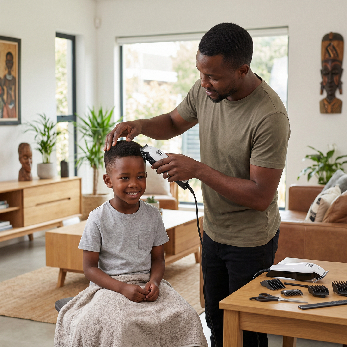 Home Pro 200 Series Haircutting Kit – 9-Piece Corded Hair Clipper Set  0927-1127