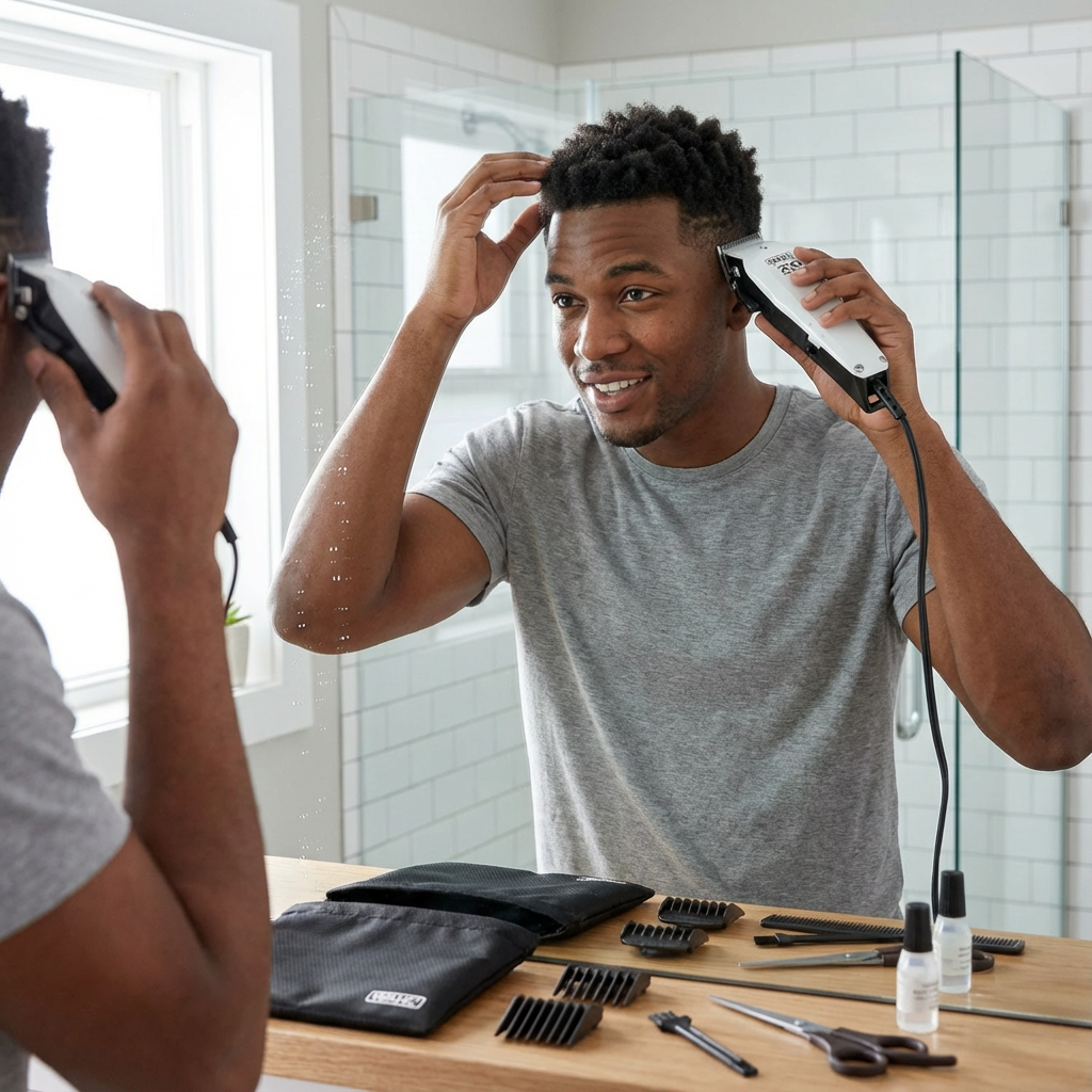 Home Pro 200 Series Haircutting Kit – 9-Piece Corded Hair Clipper Set  0927-1127