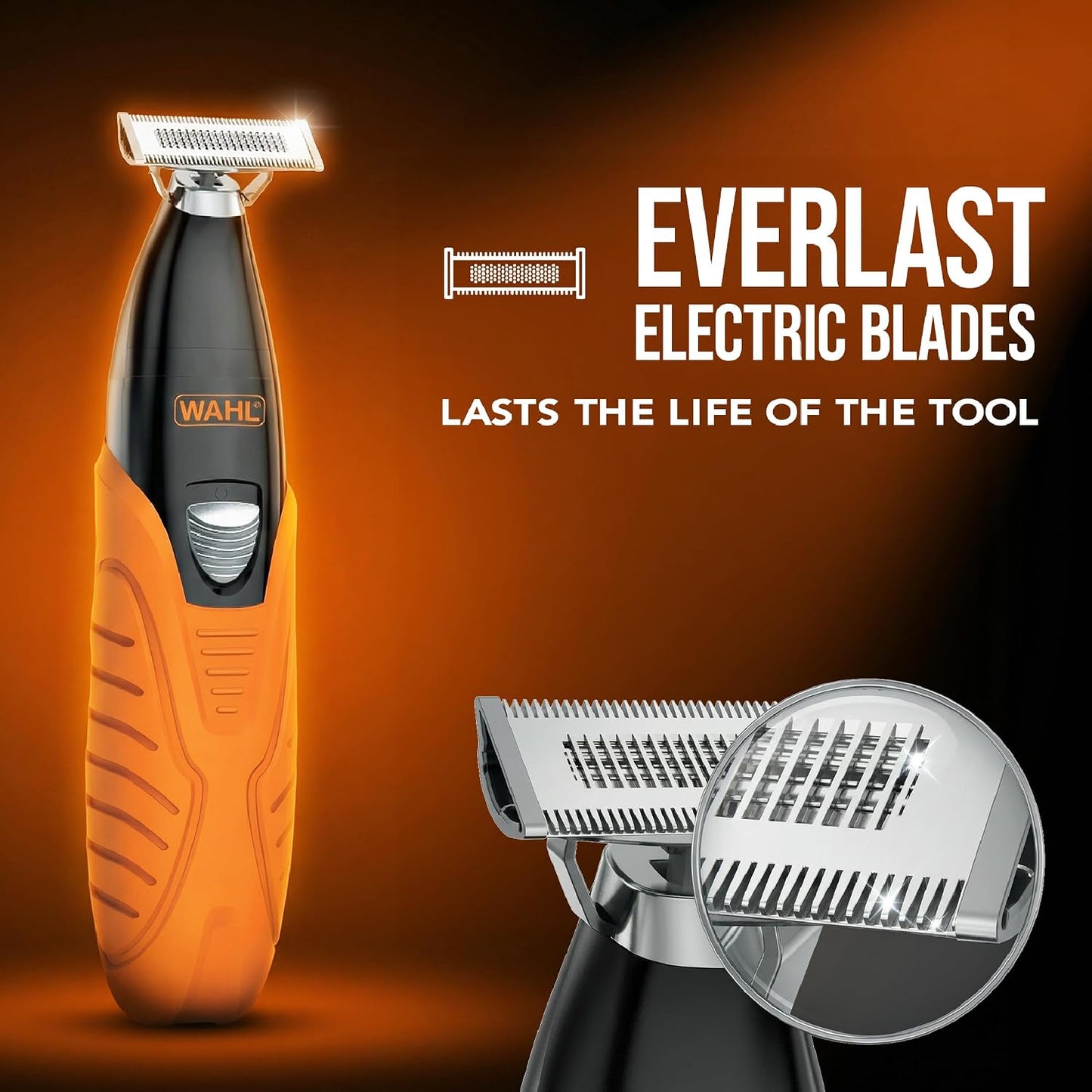 Wahl Trim Ninja Hybrid Electric Razor & Beard Trimmer – No Blade Replacement, Face-Safe, Wet & Dry, Double-Sided Stainless Steel Blade