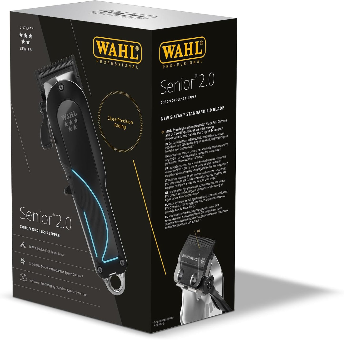 Wahl Senior 2.0 Cord/Cordless Hair Clipper with 8000 RPM Adaptive Speed MotoR