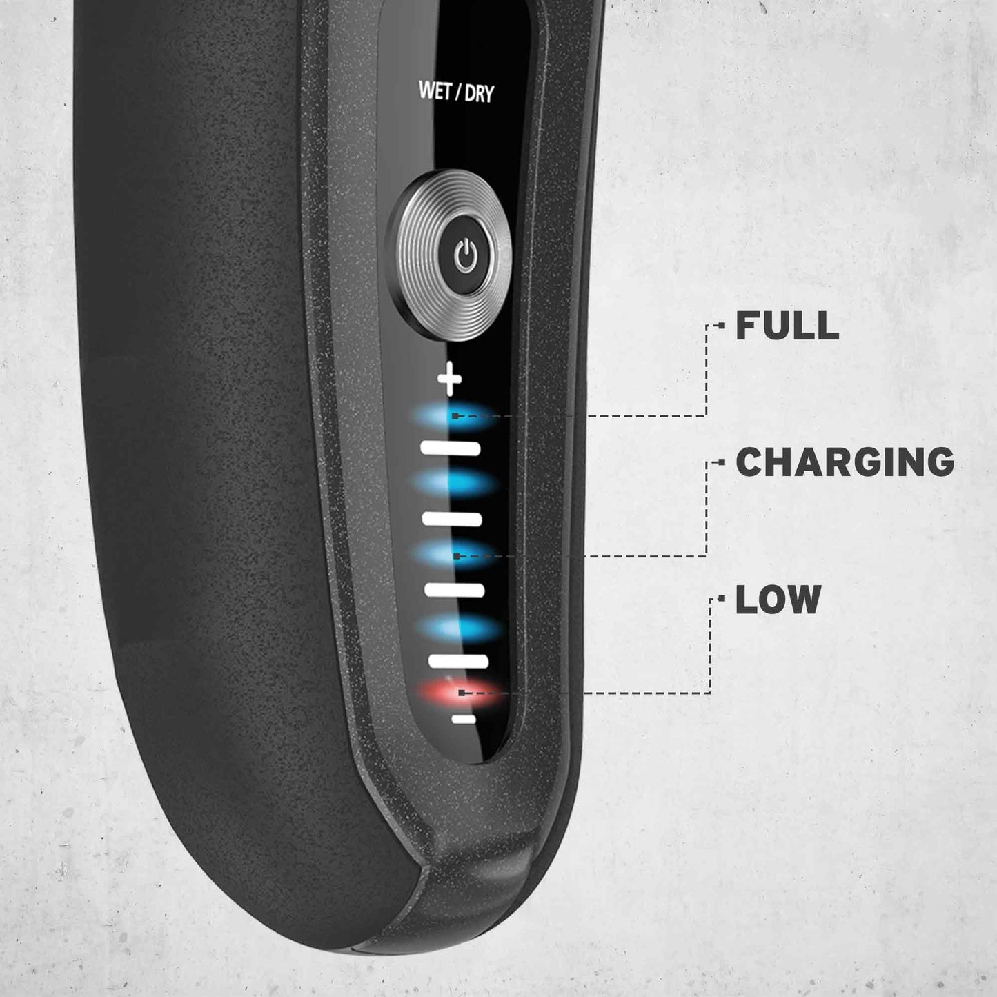 WAHL Aqua Shave Shaver with Lithium Ion Battery for Wet/Dry Rechargeable Shaving, Waterproof Electric Shaver with Pop-up Trimmer and Stainless Steel Blades