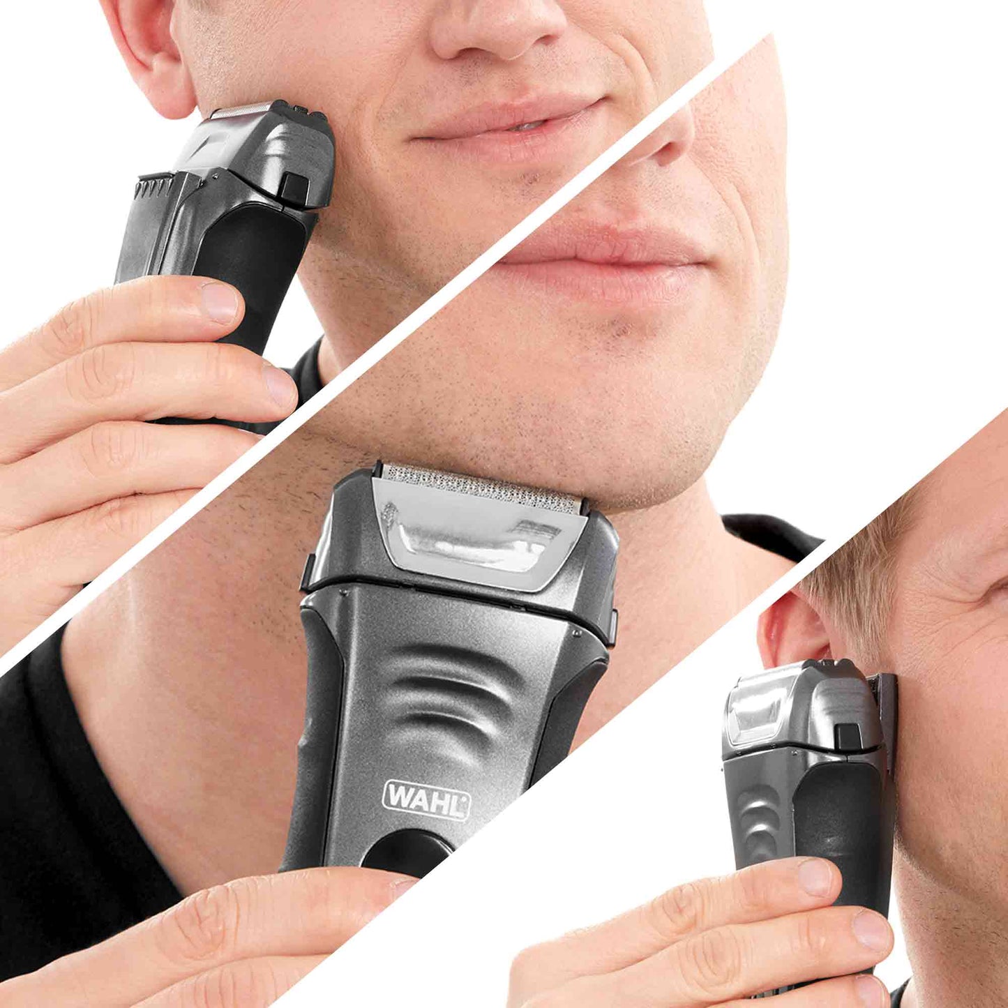 WAHL Aqua Shave Shaver with Lithium Ion Battery for Wet/Dry Rechargeable Shaving, Waterproof Electric Shaver with Pop-up Trimmer and Stainless Steel Blades